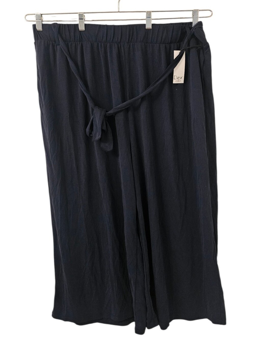 Blue Dex Women's Wide-Leg Crop Pants